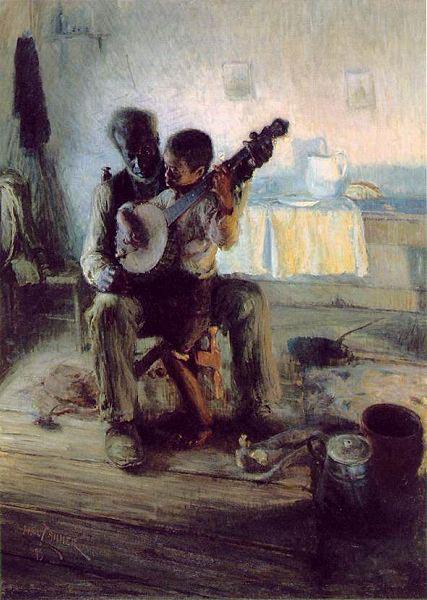 Henry Ossawa Tanner Henry Ossawa Tanner, The Banjo Lesson, oil painting image